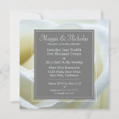 White Rose Wedding Kaart (Achterkant)