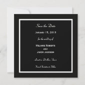 White Rose Wedding Save the Date Uitnodigen (Achterkant)