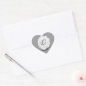 White Rose Wedding Seals, Monogram Stickers (Envelop)