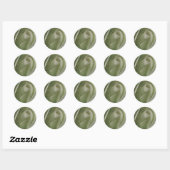 White Rose Wedding Stickers/Round Labels (Vel)