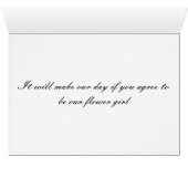 White Rose, wees alsjeblieft onze Bloemenmeisje (Binenzijde Horizontaal (Onderkant))