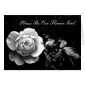 White Rose, wees alsjeblieft onze Bloemenmeisje (Voorkant Horizontaal)