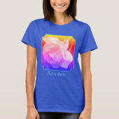 White Rose With Raindrops Tinted Personalized T-shirt (Voorkant)