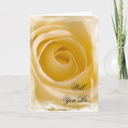 White Rose zal je mijn Bridesmaid zijn (Voorkant)