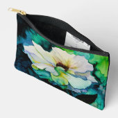White Rose Zipper Pouch Etui (Open)