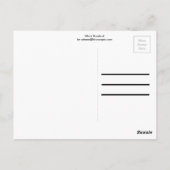 White Rosebud Briefkaart (Achterkant)