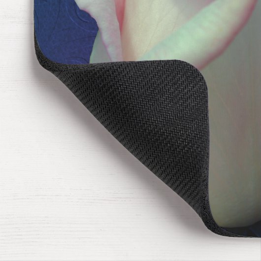 White Rosebud Flower Muismat (Hoek)