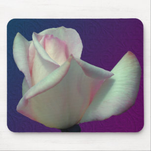 White Rosebud Flower Muismat