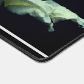 White Rosebud Flower Personalized Bureaumat (Hoek)