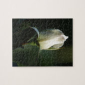 White Rosebud Legpuzzel (Horizontaal)