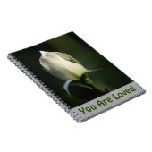 White Rosebud Notitieboek (Rechterzijde)