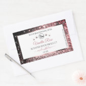 White Rosegold Glitter Product Label Logo Diamonds (Envelop)