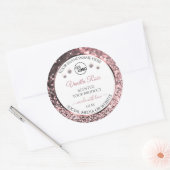 White Rosegold Glitter Product Label Logo Diamonds (Envelop)