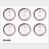 White Rosegold Glitter Product Label Logo Diamonds (Vel)