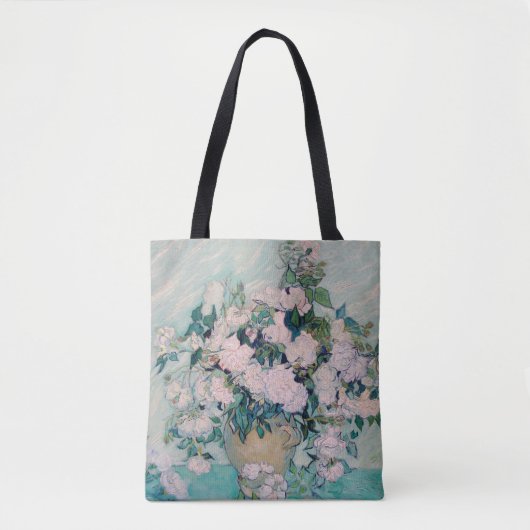 White Roses-1890-Vincent van Gogh Tote Bag (Voorkant)