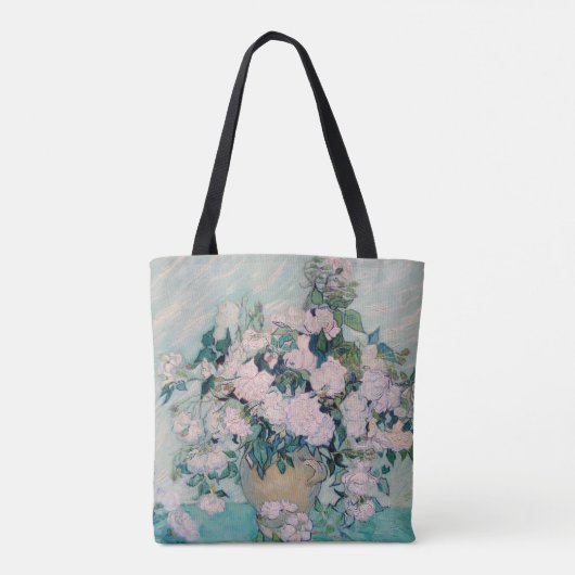 White Roses-1890-Vincent van Gogh Tote Bag (Achterkant)