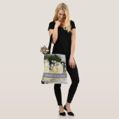 White Roses All Over Print Tote Bag (Op model)