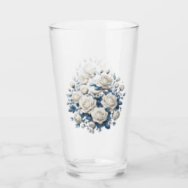 White Roses And Birds Glas