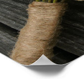 White Roses & Barnwood Poster (Hoek)