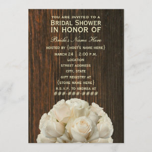 White Roses & Barnwood Rustic Vrijgezellenfeest In Kaart