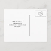 White Roses & Barnwood Save The Date Briefkaart (Achterkant)