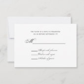 White Roses & Barnwood Wedding RSVP Kaartje (Achterkant)