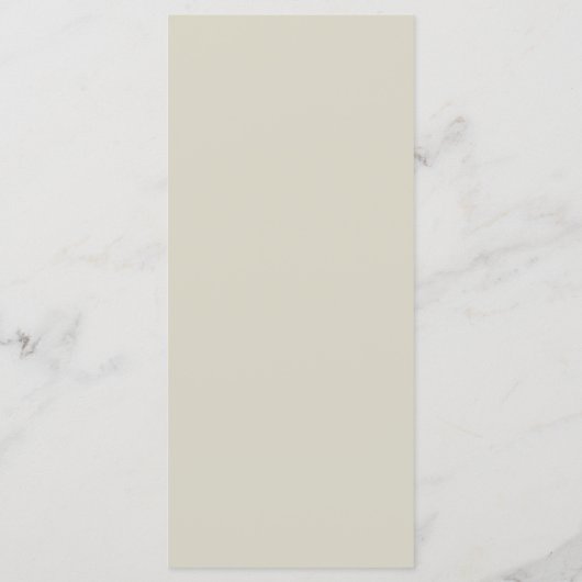 White Roses Beige Menu (Achterkant)