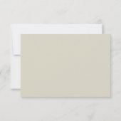 White Roses Beige RSVP card Kaartje (Achterkant)