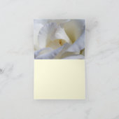 White Roses Blank bruiloft gevolgd Hartelijk dank Kaart (Binnen)