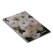 White Roses Bloemen Bloemenjournaal Notitieboek (Rechterzijde)