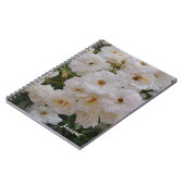 White Roses Bloemen Bloemenjournaal Notitieboek (Linkerzijde)