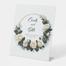 White Roses & Blue Baby's Breath Kaarten & Geschen