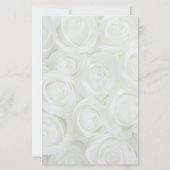 White Roses Bouquet Border 3 Stationery Lined Briefpapier (Achterkant)