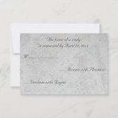 White Roses Bouquet Wedding RSVP (Achterkant)