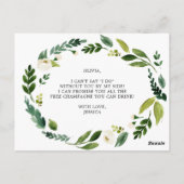 White Roses Bridesmaid proposal Kaart met foto (Achterkant)