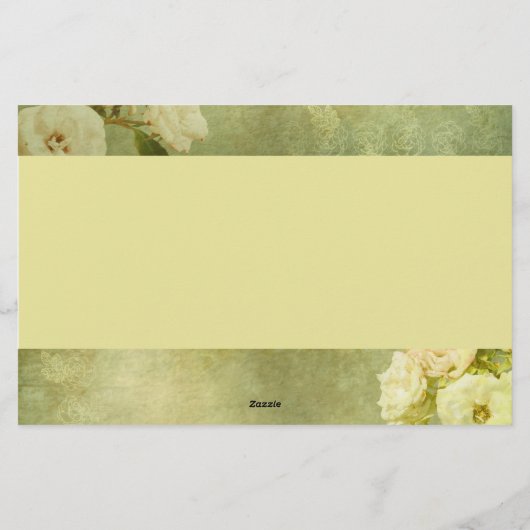 White Roses Briefpapier (Achterkant)