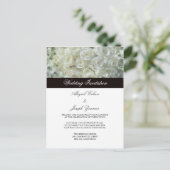 White Roses bruiloft uitnodiging Briefkaarten (Staand voorkant)