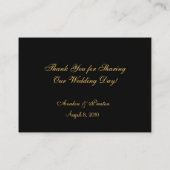 White Roses & Candlelight Trouwtafel Plaatskaart Plaatskaartje (Achterkant)