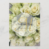 White Roses Champagne Blush Wedding Suite Menu (Achterkant)