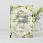 White Roses Champagne Blush Wedding Suite Menu (Staand voorkant)