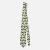 White Roses Classic Formal Floral Stropdas (Voorkant)