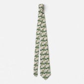 White Roses Classic Formal Floral Stropdas (Achterkant)