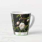 White Roses Design Latte Mok (Rechterhoek)