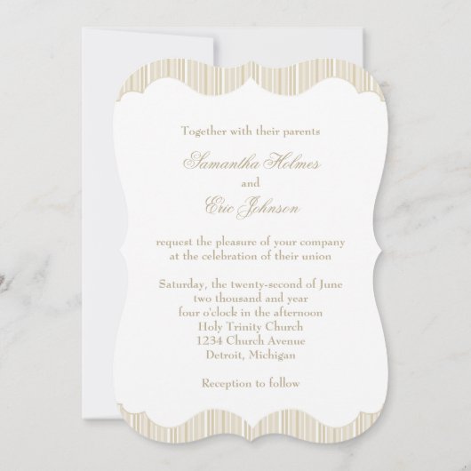 White Roses Elegant Wedding Invitation Kaart (Achterkant)