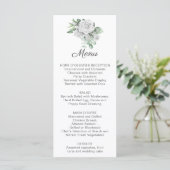 White Roses, Eucalyptus, Baby's Breath Menu | (Staand voorkant)