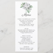 White Roses, Eucalyptus, Baby's Breath Menu | (Voorkant)