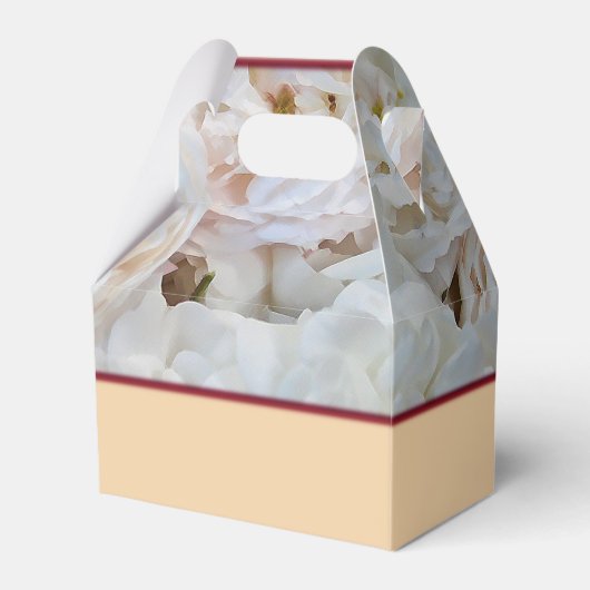 White Roses Favor Box Bedankdoosjes (Voorkant Zijde)