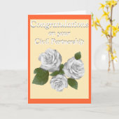 White Roses feliciteert het partnerschap Kaart (Gele Bloem)