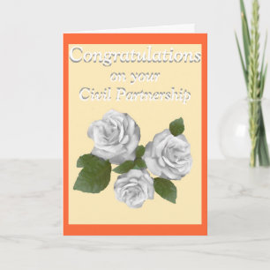 White Roses feliciteert het partnerschap Kaart