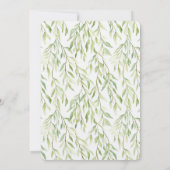 White Roses Floral Romantic Garden Bridal Shower Kaart (Achterkant)